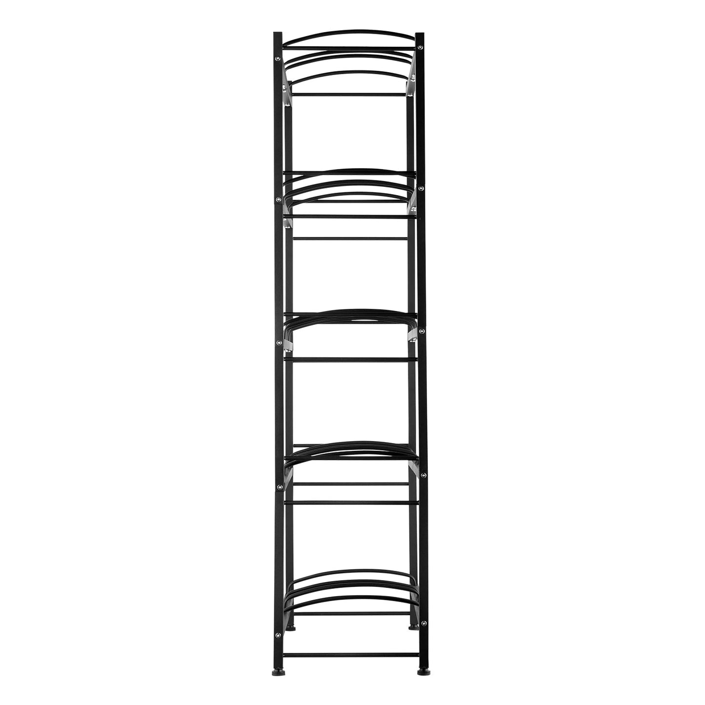 5-Tier Water Jug Holder Double Row Water Bottle Rack for 10 Bottles Black