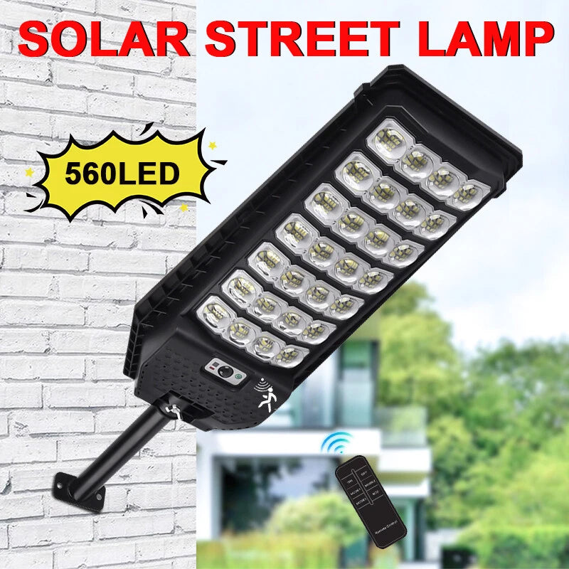 6000W Commercial Solar Street Lights LED Outdoor Dusk to Dawn Super Bright Lamp