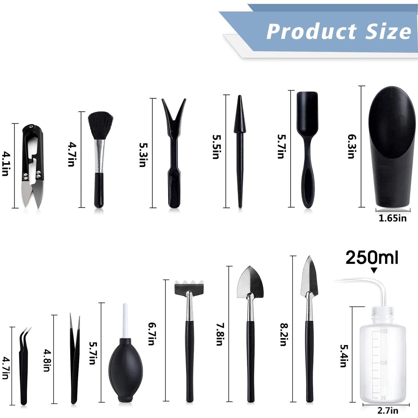13Pcs Mini Garden Tool Set, Transplanting Hand Tools Set,Succulent Care Kit Gift
