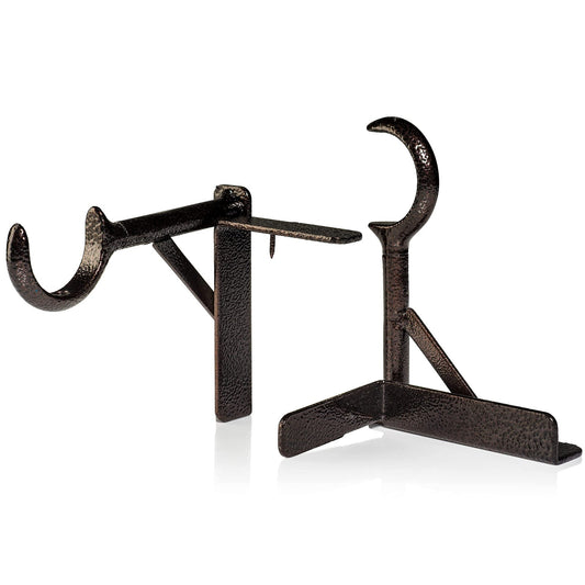 Bronze Tap Bracket - Hang Curtains in 30 Seconds! No Drill Instant Curtain Ro...