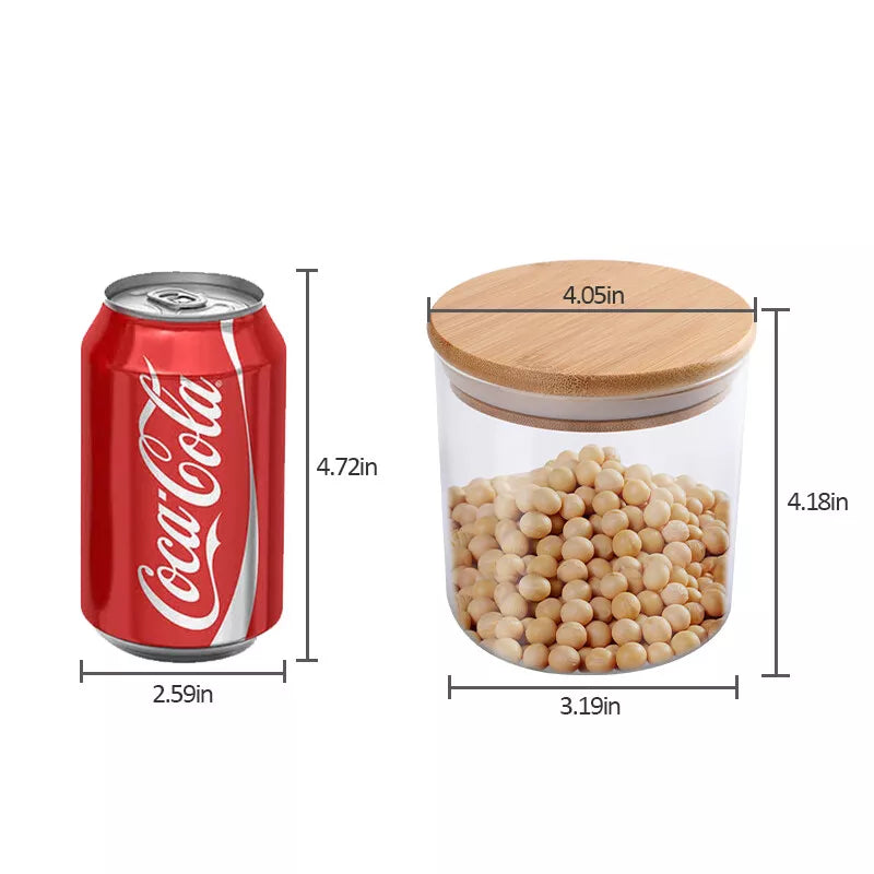 Large Cereal Dispenser Storage Triple Dry Food Snack Container Kitchen Canister