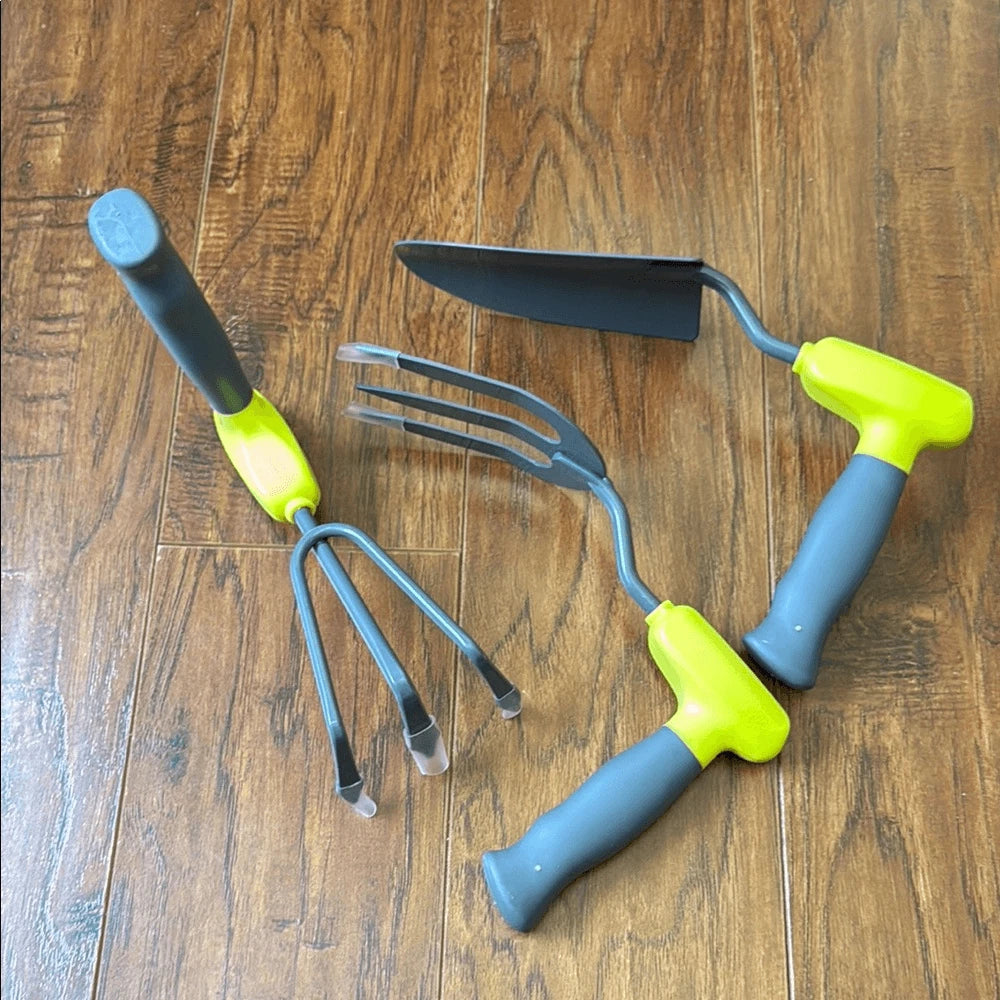 (3) Gardening Hand Tools Ergonomic Design Non-Slip Rubber Handles