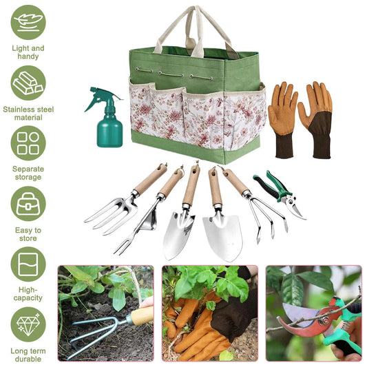 Utility Garden Tool Set Heavy Duty Gardening Hand Tools with Fashion Durable
