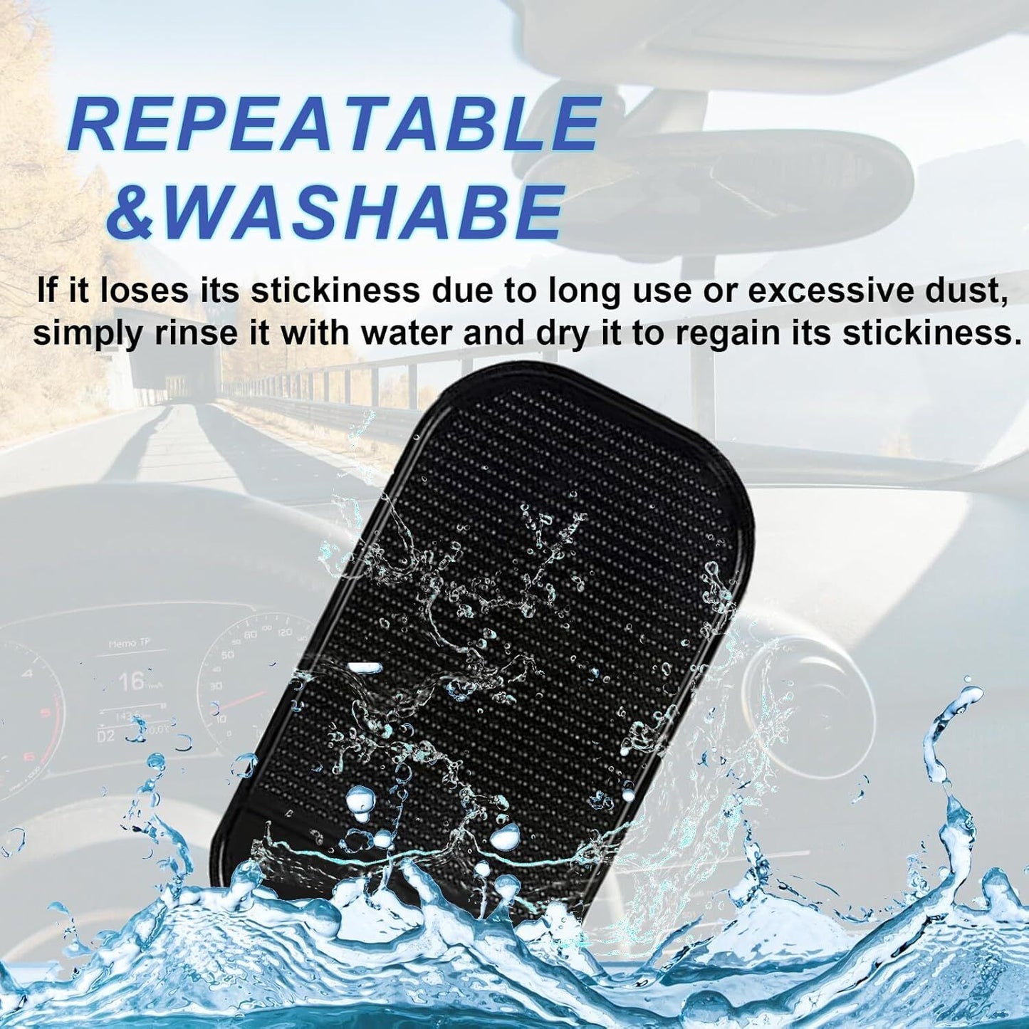 5pcs Car Magic Anti-Slip Dashboard Sticky Pad Non-slip Mat GPS Cell Phone Holder