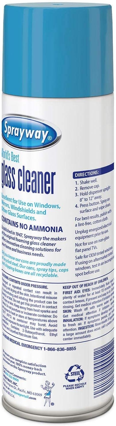 Sprayway Glass Cleaner - 19oz cans (4 PACK) limited stock (free Shipping)