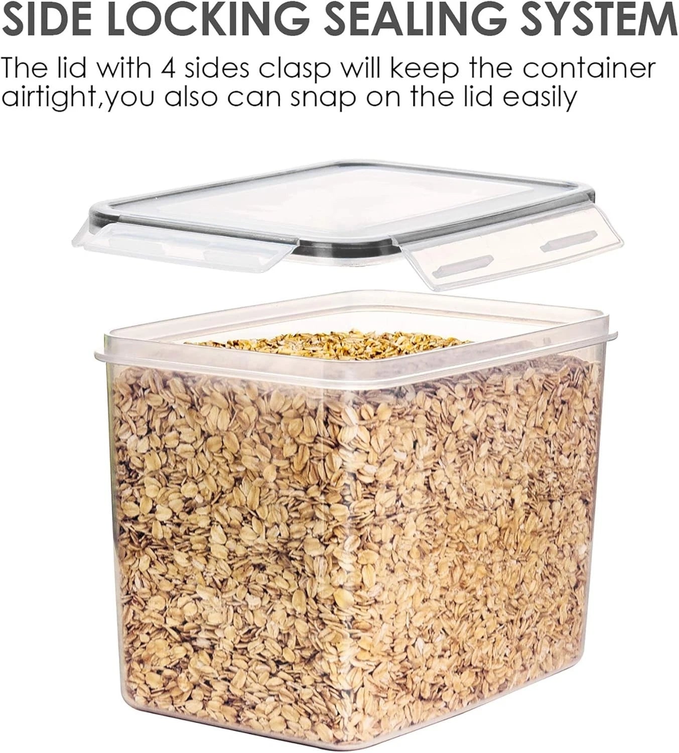 Dishwasher Safe Airtight Food Containers - 6-Piece Set for Organized Kitchens