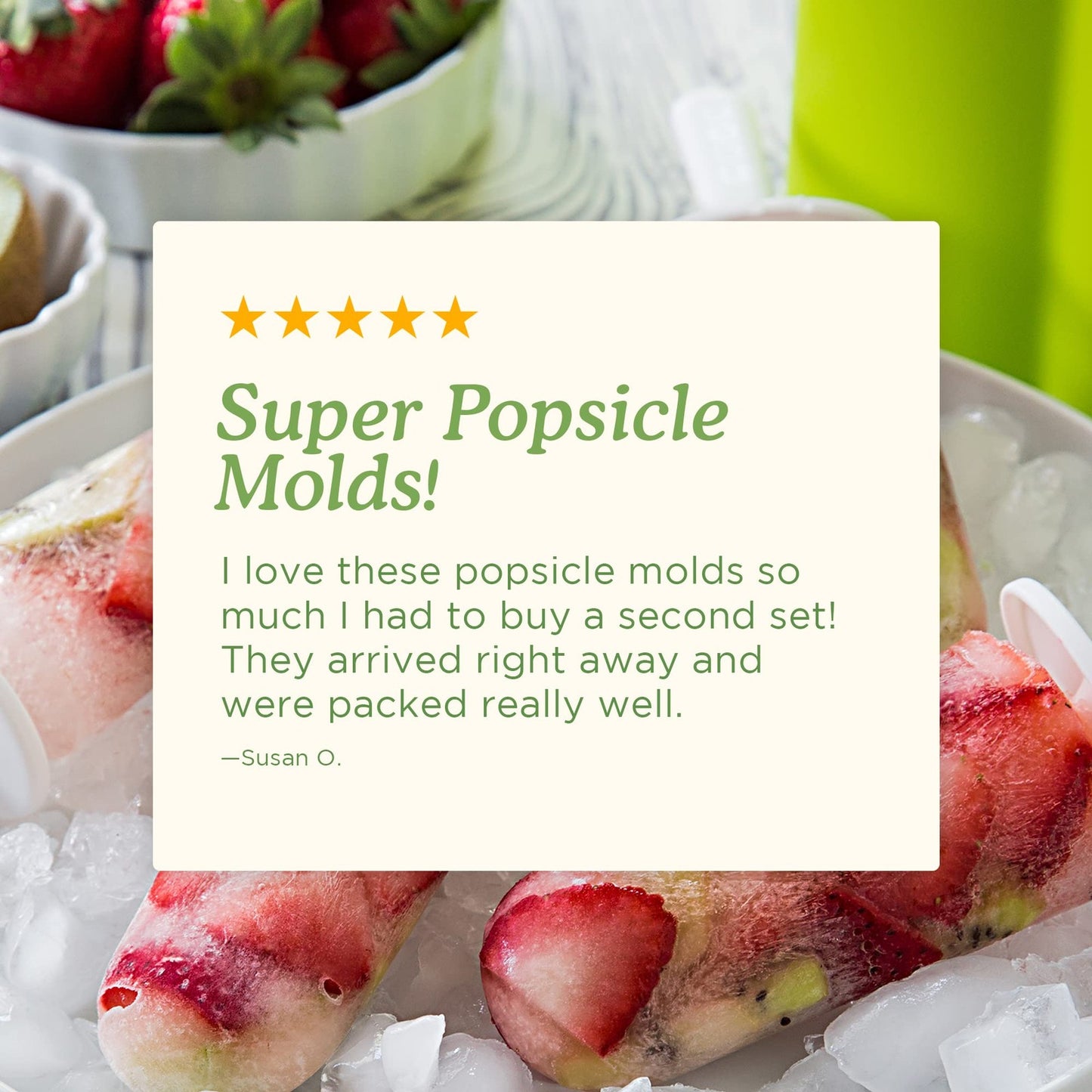 Classic Pop Molds, 6 Easy-release Popsicle Molds With Sticks and Drip-guards,...