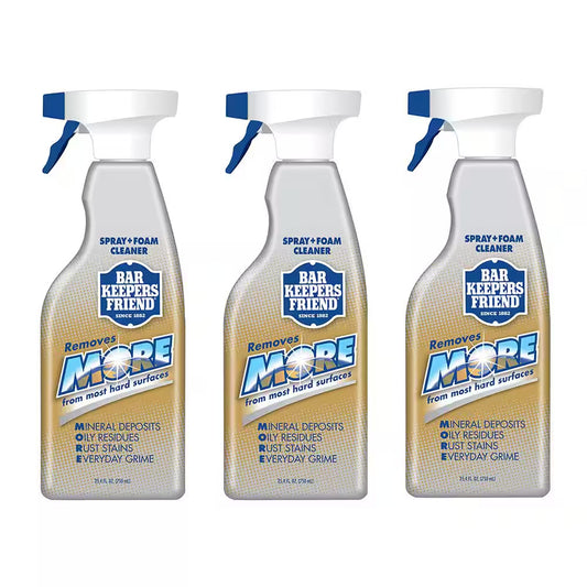 Bar Keepers Friend More Spray & Foam (25.4 oz. 3 Pack) Rust Grime Stains Remover