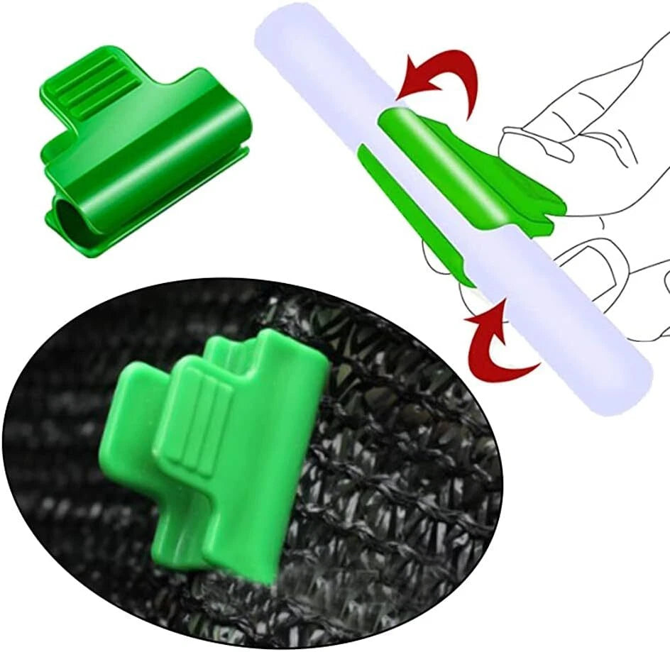 100PC LARGE PLANT & GARDEN CLIPS Support Tomato Vegetable Trellis Twine Ties