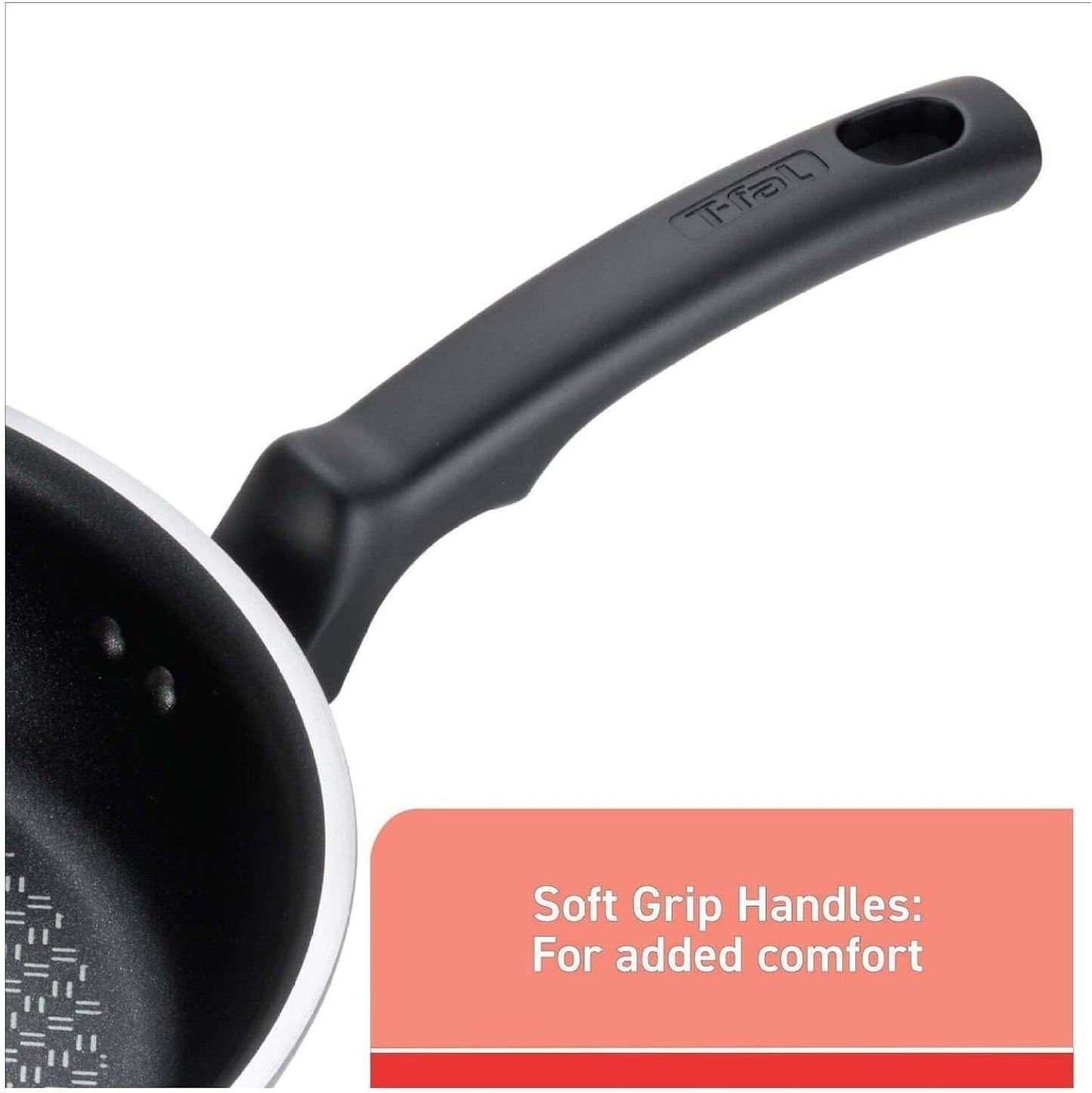 T-fal Cook & Strain Nonstick 2-Piece Fry Pan Cookware Set, 9.5 & 11 inch, Black