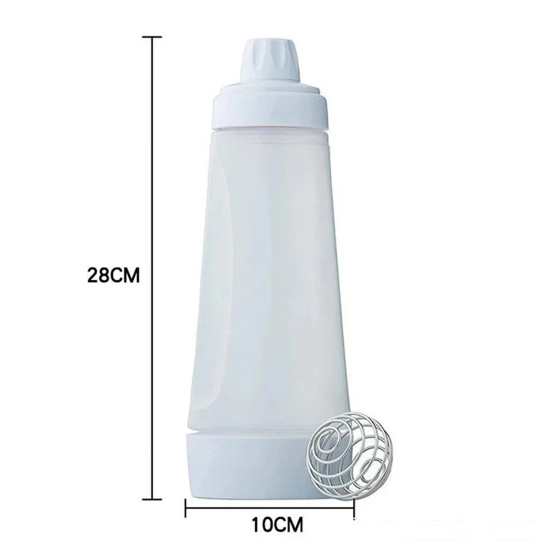 1PCS Pancake Batter Mixer Bottle with Whisk for Easy Baking & Pouring - NEW