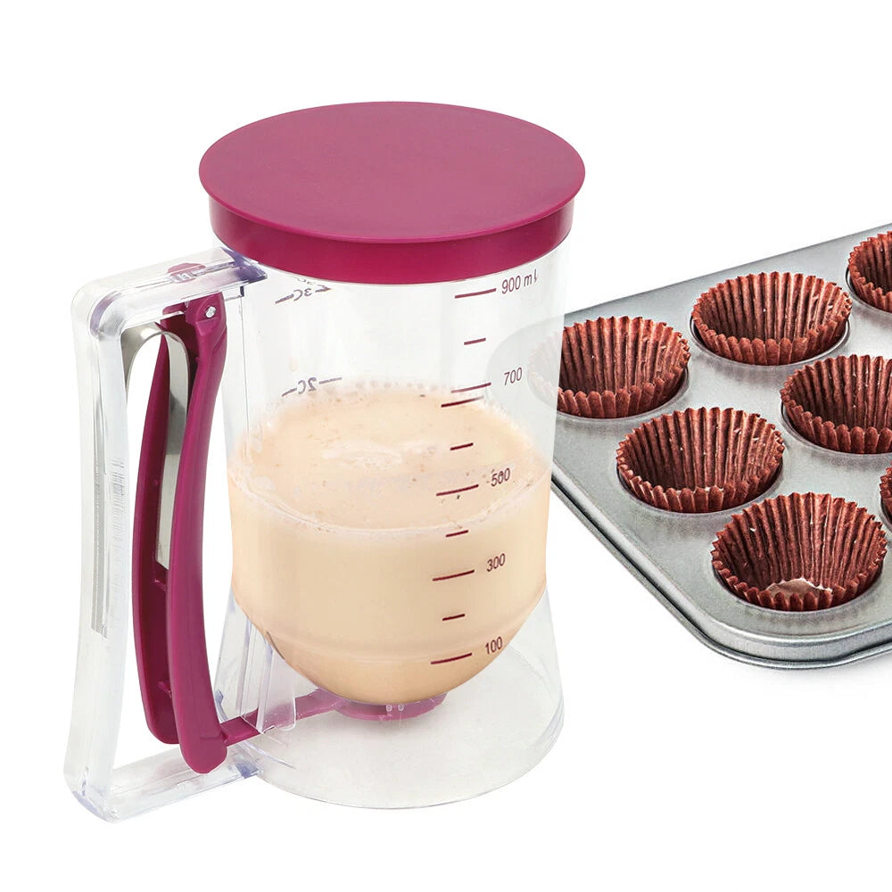 900ML Pancake Baking Batter Dispenser Measuring Cup Muffin Cream Separating Tool - Picture 5 of 9
