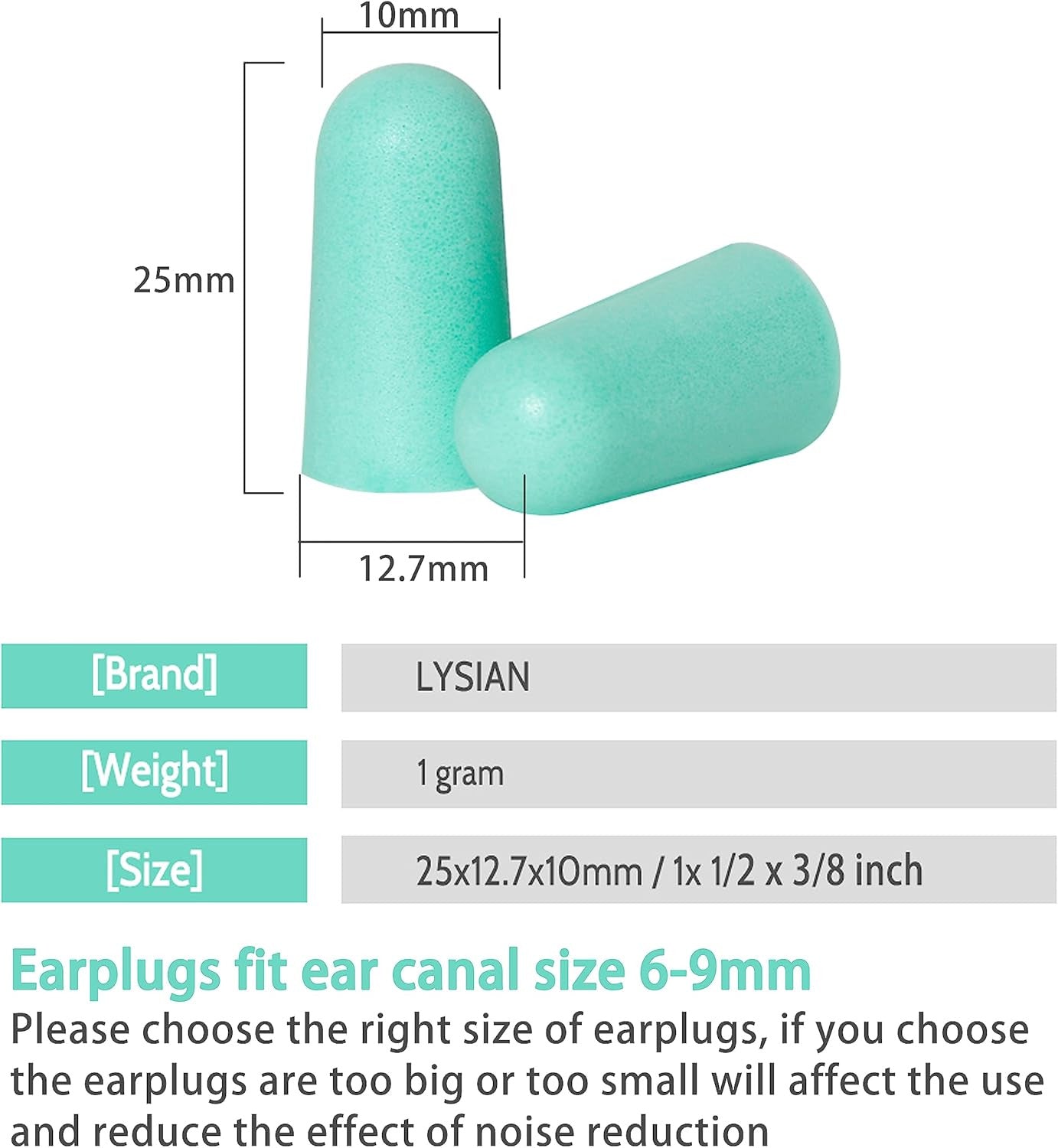 Ultra Soft Foam Earplugs for Sleep - 38Db Sleeping Ear Plugs Noise Cancelling, R