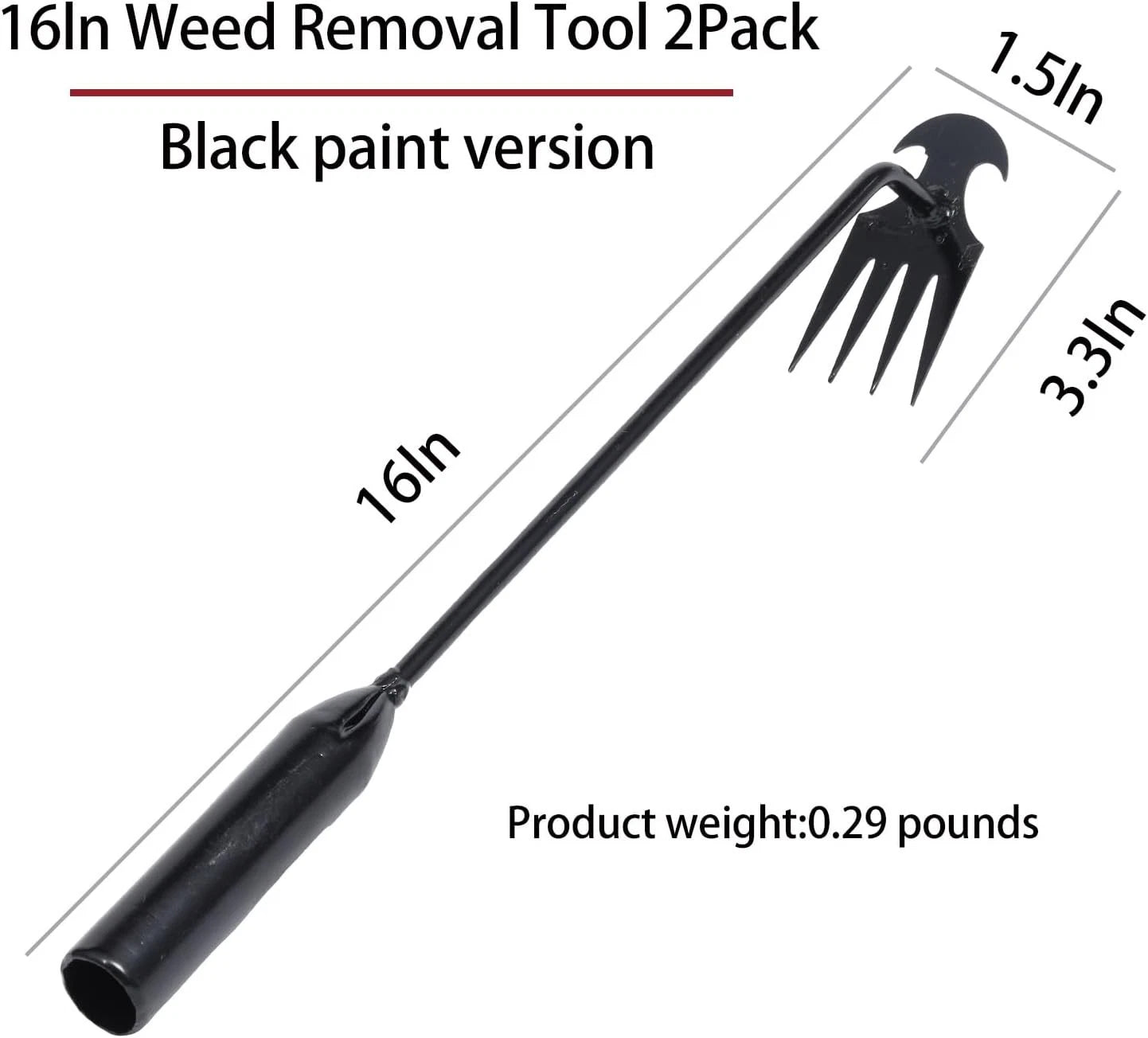Upgrade Your Garden with 2-Pack 16 inch Weed Pulling Tools for Easy Gardening