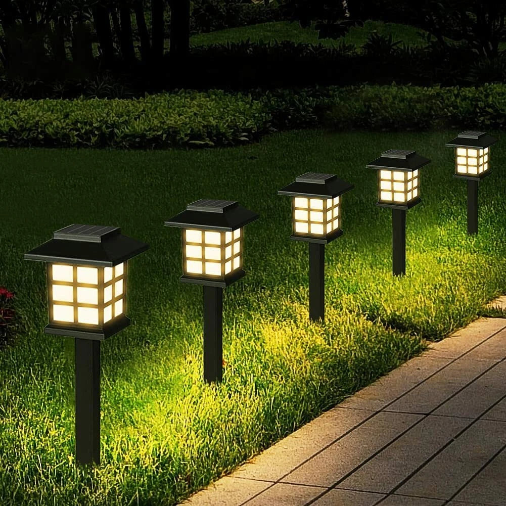 12Pack Solar Pathway Lights Outdoor Landscape Solar Waterproof Garden LED Lights