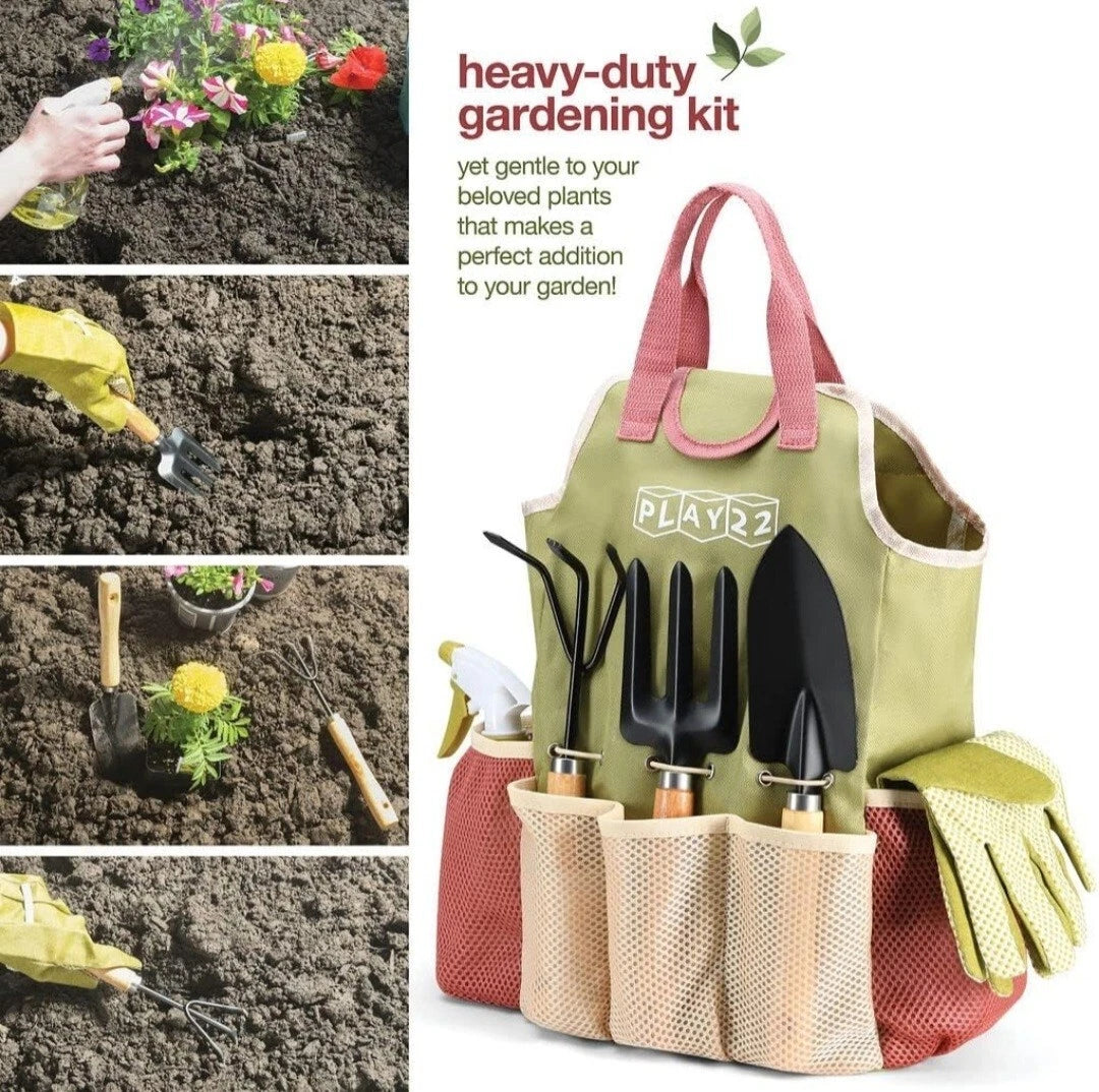 Gardening Tools Set of 10 ? Complete Heavy Duty Garden Tools Set with Fashion...