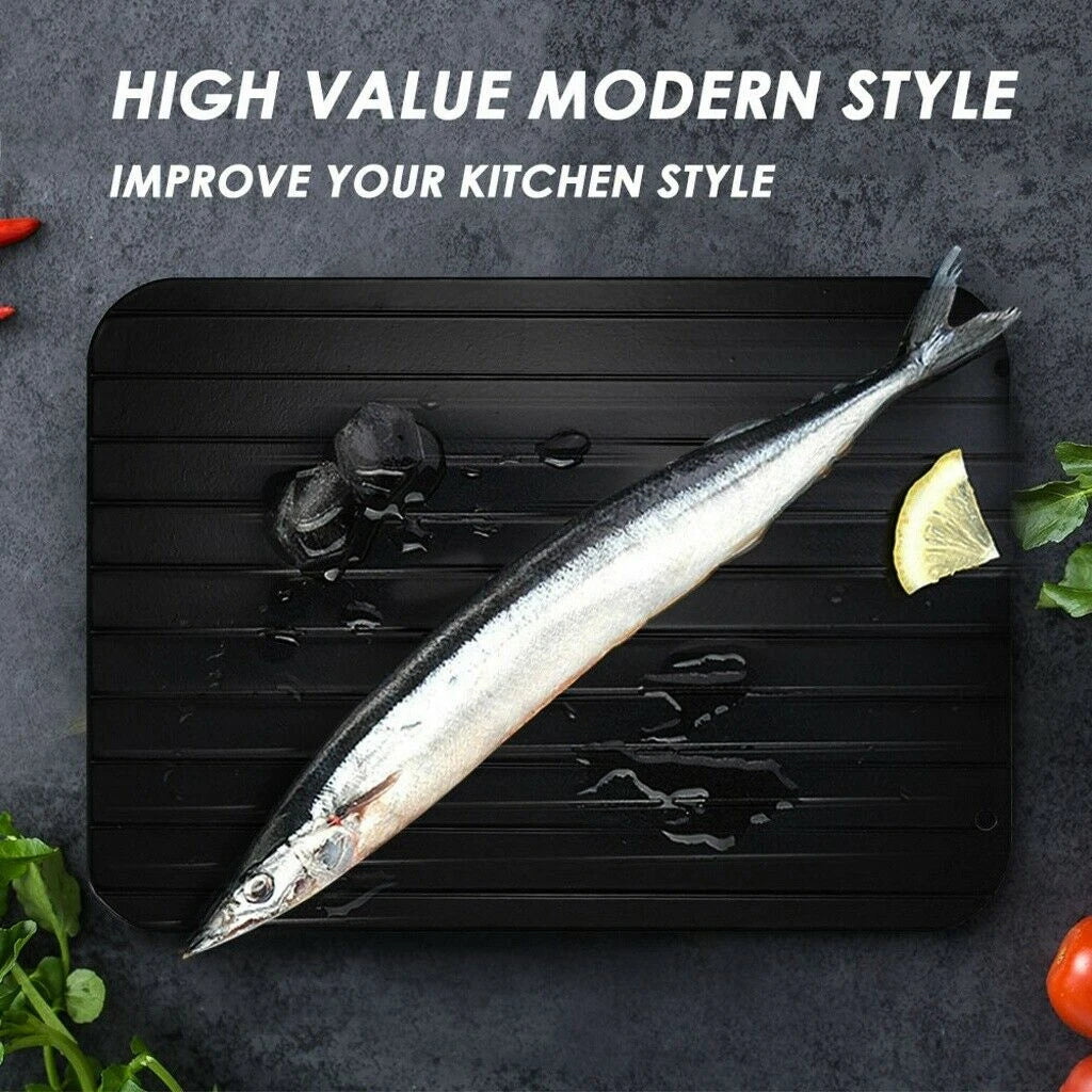 Fast Defrosting Tray Rapid Thawing Board Safe Defrost Meat Frozen Food Plate US