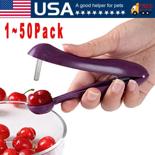 New 5'' Cherry Fruit Kitchen Pitter Remover Olive Corer Seed Remove Pit Tool