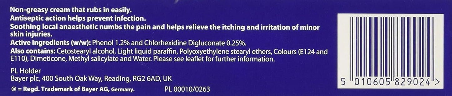 2 x Germolene Anaesthetic Antiseptic Cream Skin Numbing for Piercing Waxing 30g