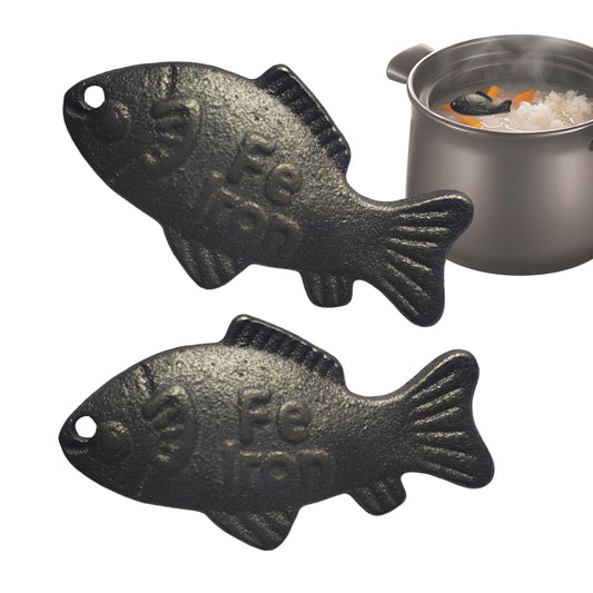 Lucky Iron Fish Effective and Safe Cooking Tool Reusable Effective 2 Pieces