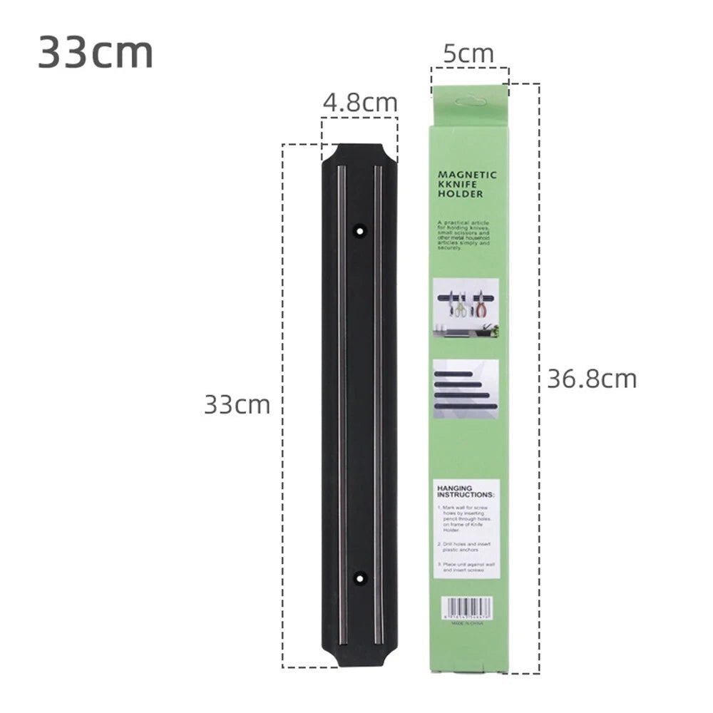 13 Inch Wall Mount Magnetic Knife Scissor Storage Holder Rack Strip Kitchen Tool