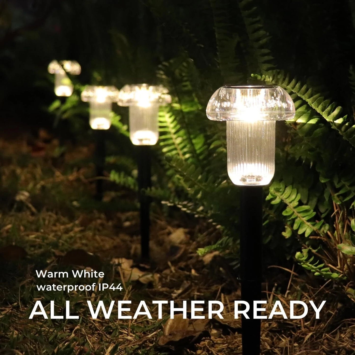 8 Pack Solar Garden Lights Outdoor Waterproof Pathway LED Lights Landscape Yard