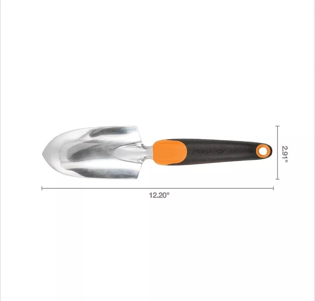 Ergo Garden Trowel for Digging and Planting, Heavy Duty Gardening Hand Tool with