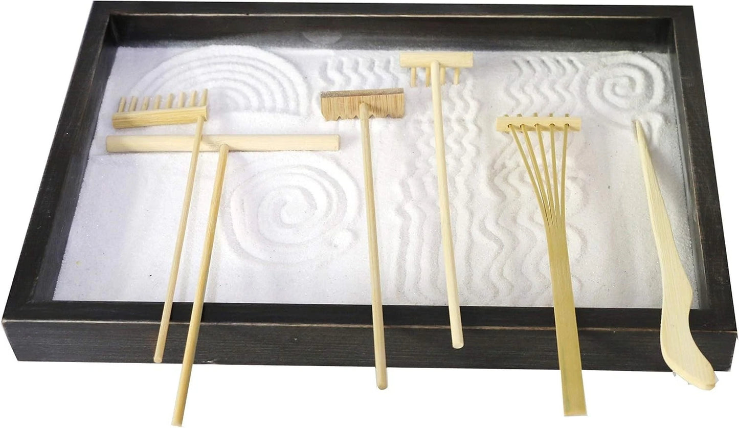 Zen Garden Rake Stamp Tools - Meditation Rock Sand Garden Accessories ? Offic...