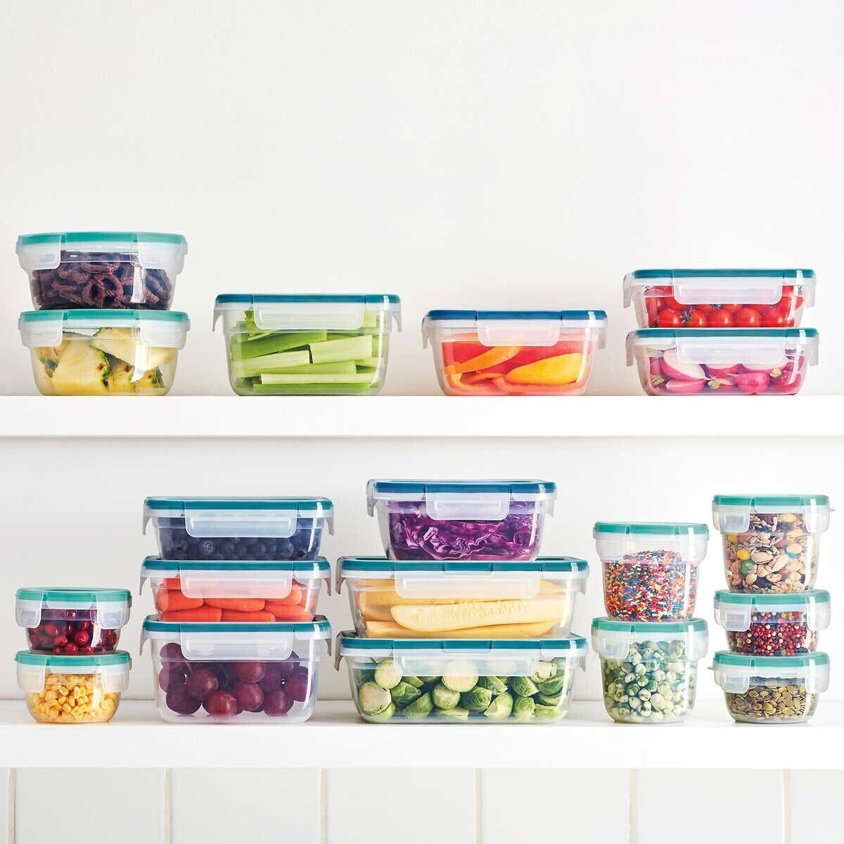 Snapware 38 Pc Plastic Food Storage Container Set BPA Free Kitchen Snaplock Lids