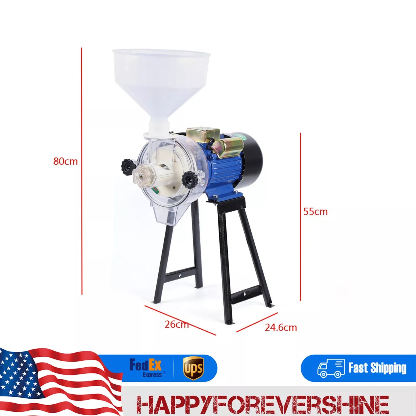 Electric Grinder Mill Grain Corn 3000W Wheat Feed/Flour Wet Cereal Machine NEW