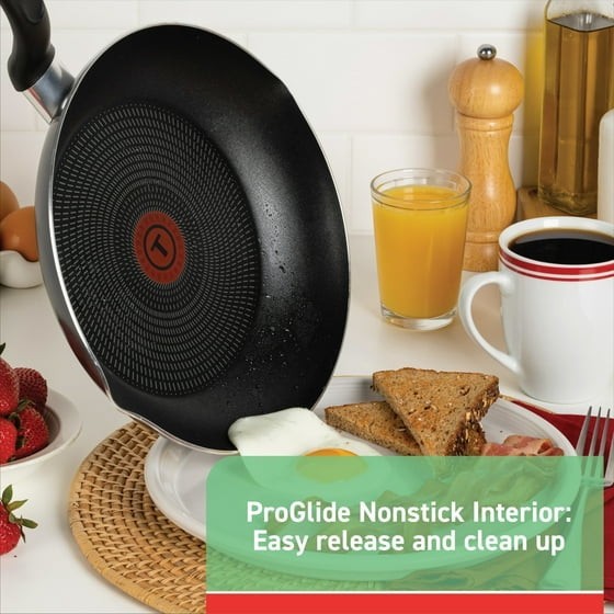 T-fal B087SKDW Easy Care 20-Piece Nonstick Cookware Set Thermospot - Gray