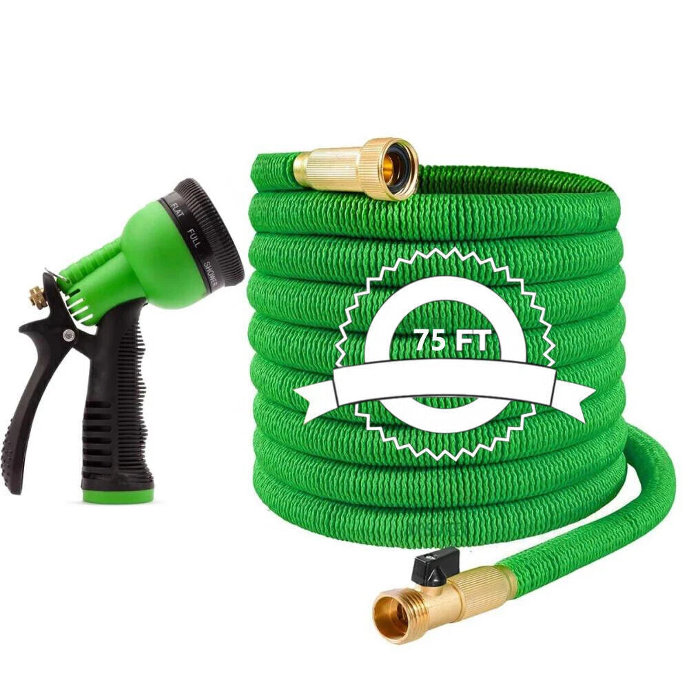 5X Stronger Deluxe Heavy Duty Expandable Flexible Garden Water Hose (50ft,100ft)