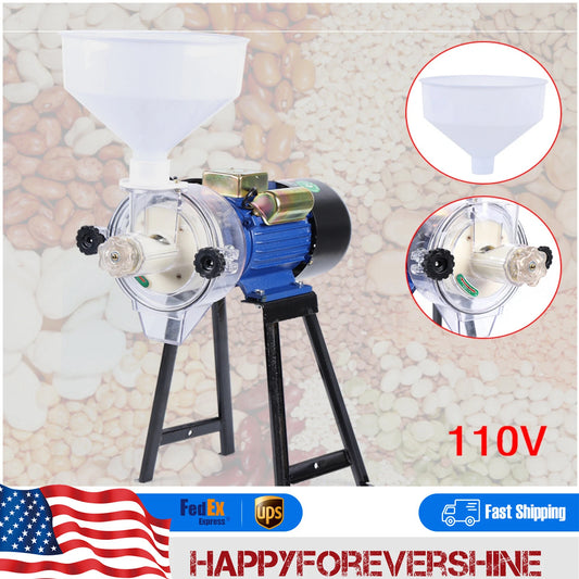 Electric Grinder Mill Grain Corn 3000W Wheat Feed/Flour Wet Cereal Machine NEW