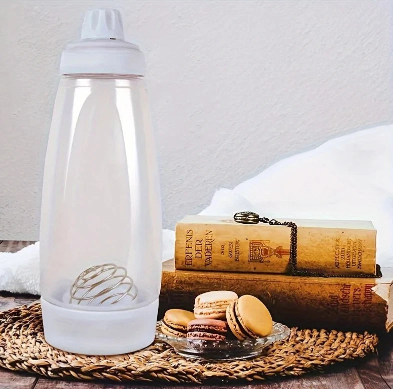 1PCS Pancake Batter Mixer Bottle with Whisk for Easy Baking & Pouring - NEW