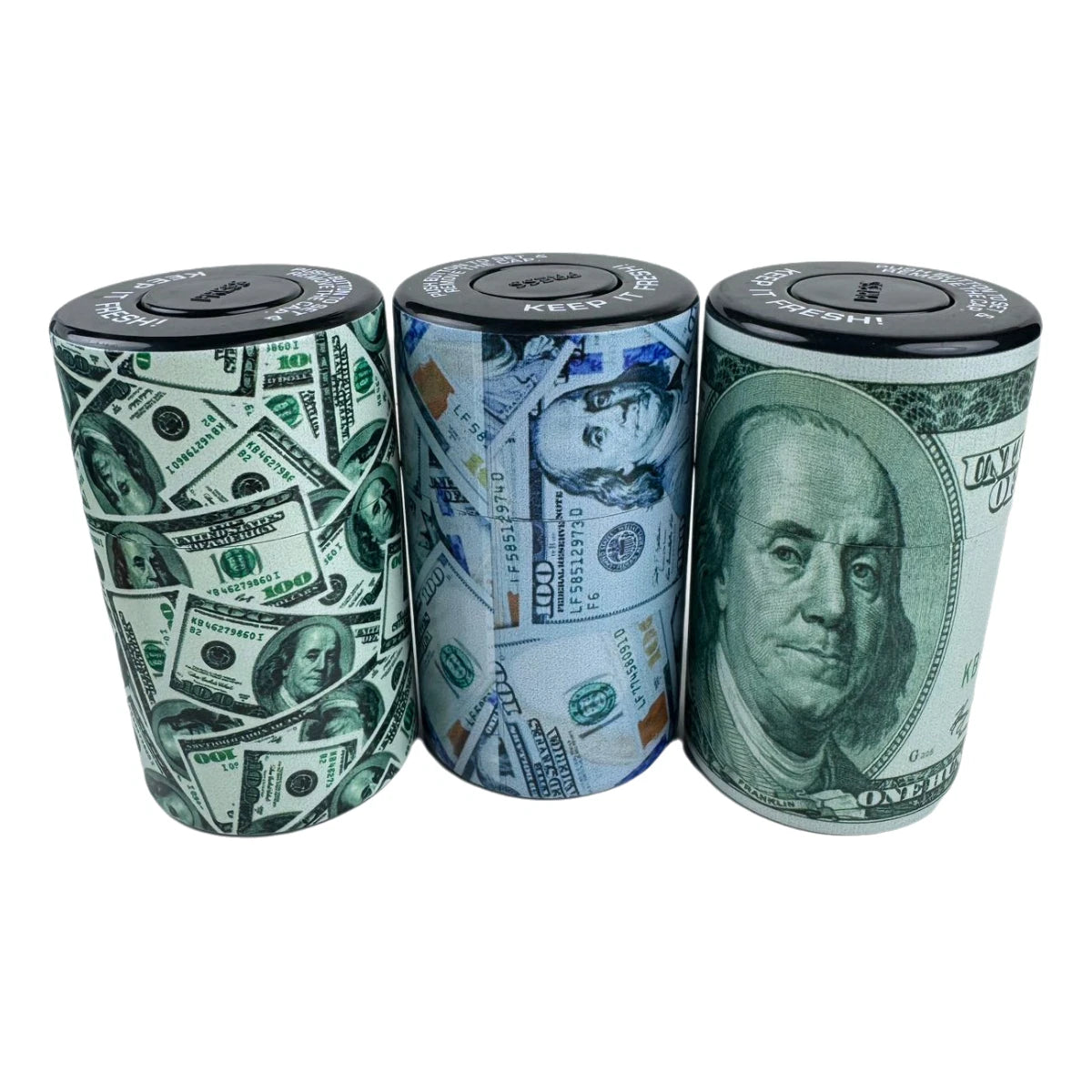 1pc Vacuum Sealed Herb Stash Jar Container Airtight Smell Proof Plastic Storage
