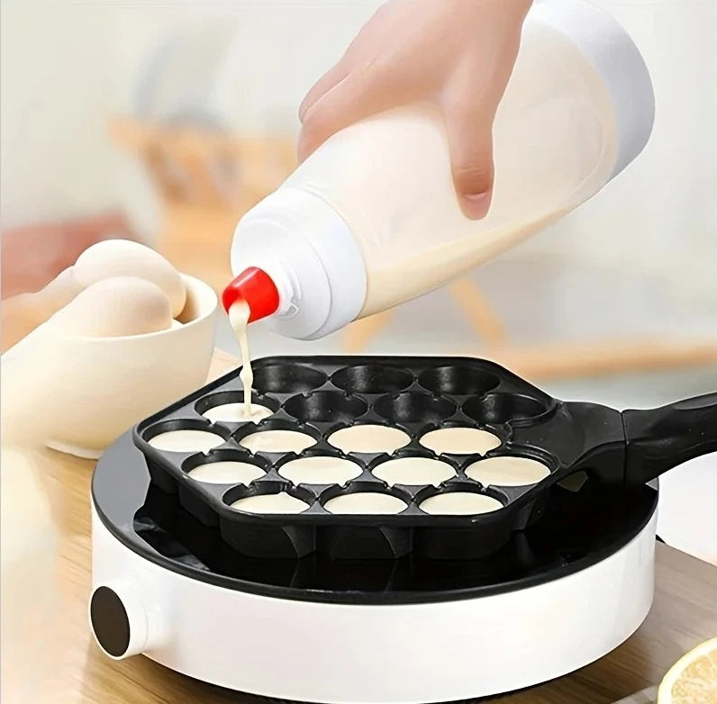1PCS Pancake Batter Mixer Bottle with Whisk for Easy Baking & Pouring - NEW