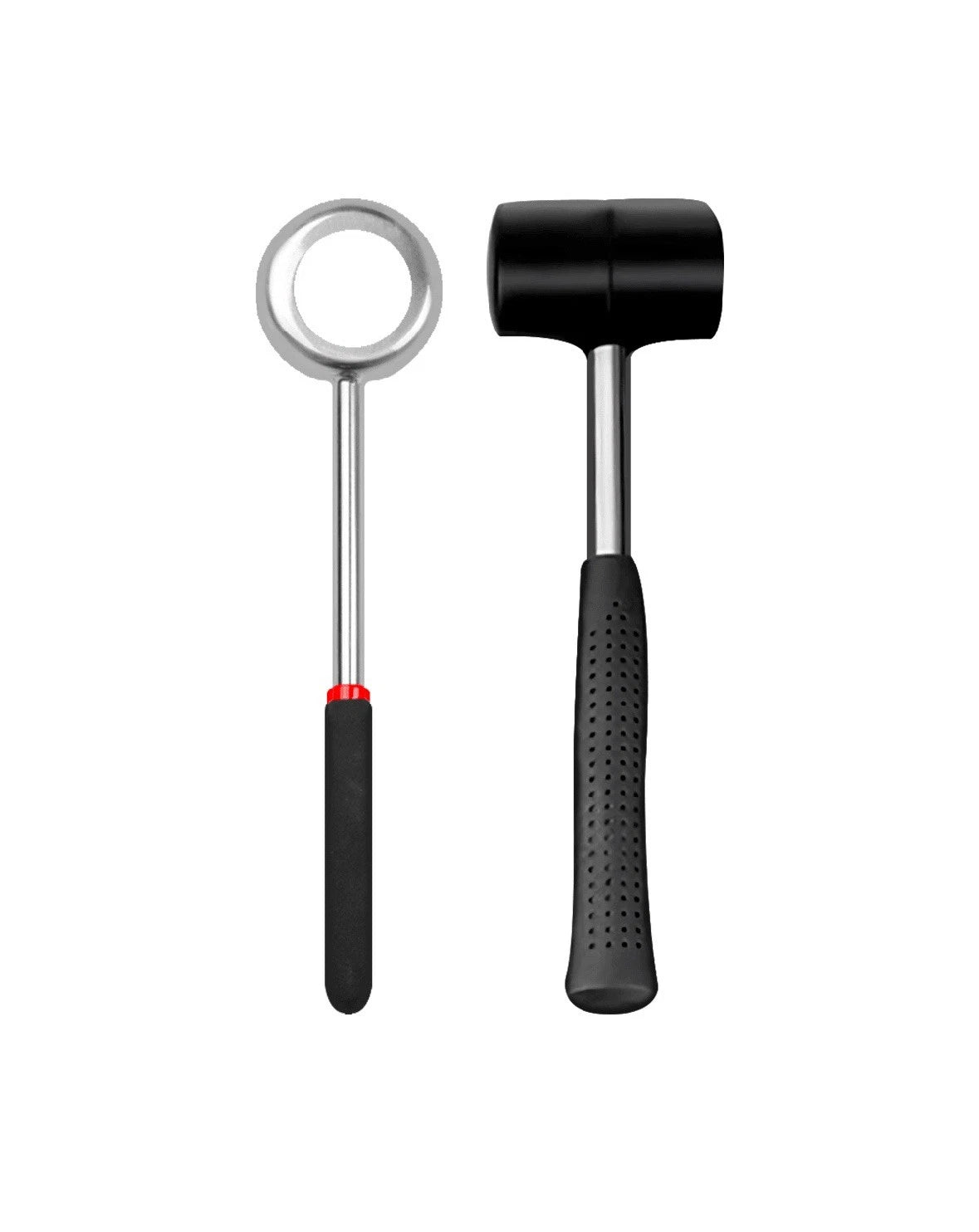 Coconut Opener Tool Set with Hammer Easy Open for Young Coconuts Stainless