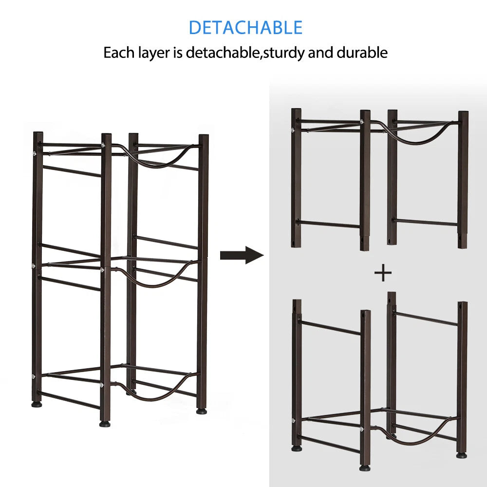 3/4/5 Tier Water Jug Holder 5 Gallon Water Bottle Holder Storage Rack Shelves