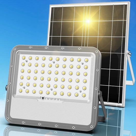Solar Lights Outdoor 10000LM Auto On/Off Dusk to Dawn Light with 20000mAh