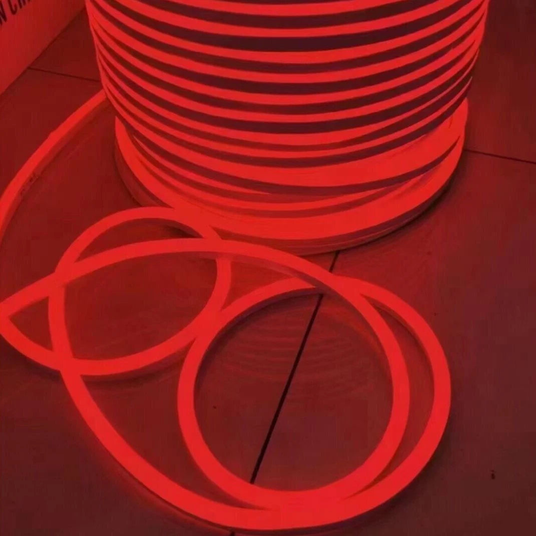 100ft 110V Neon LED Light Strip Waterproof Flexible Home Garden Floor Decor USA