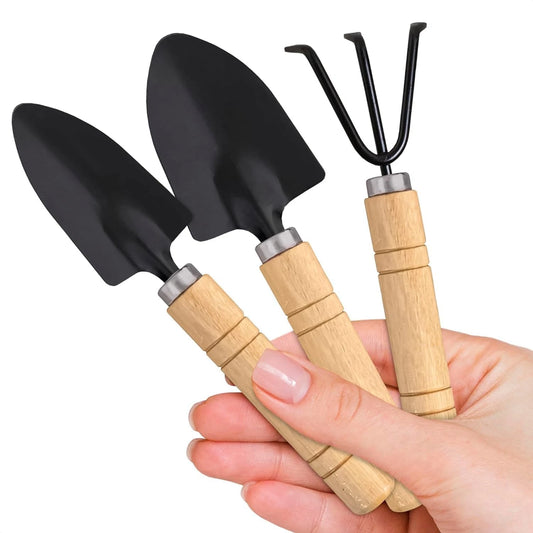 Small Garden Tools - 3 Pcs Mini Garden Tools Set with Small Trowel