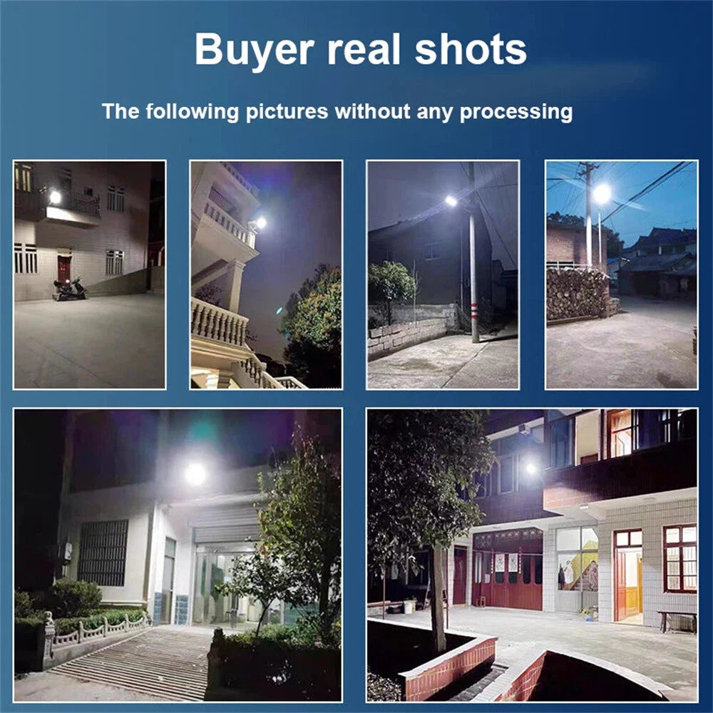 2PK 990000000LM Commercial Solar Street Flood Light Dusk To Dawn Road Lamp 3000W