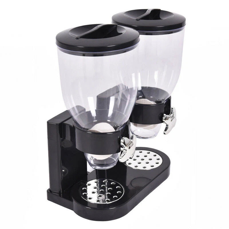 Home Cereal Dispenser Dry Food Airtight Storage Container Dual Control Machine