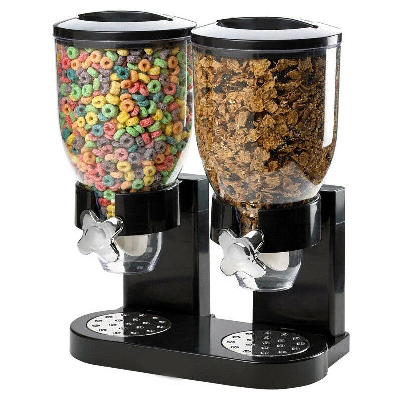 Home Cereal Dispenser Dry Food Airtight Storage Container Dual Control Machine