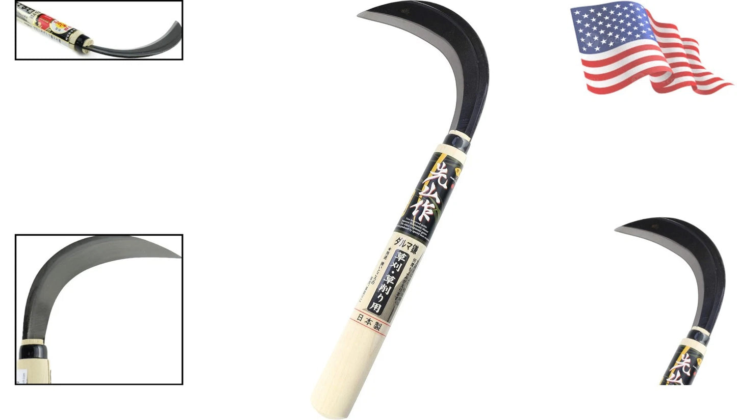Ergonomic Japanese Hand Weeder - Durable Sickle for Easy Weeding and Garden Care