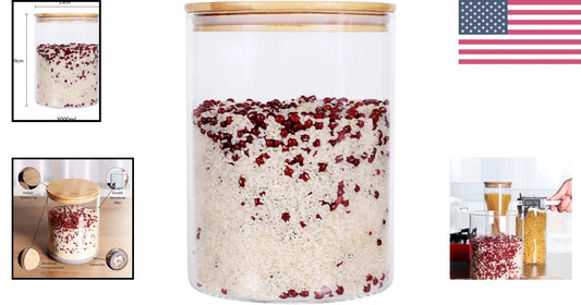 Versatile 100oz Airtight Glass Storage Container for Kitchen Essentials