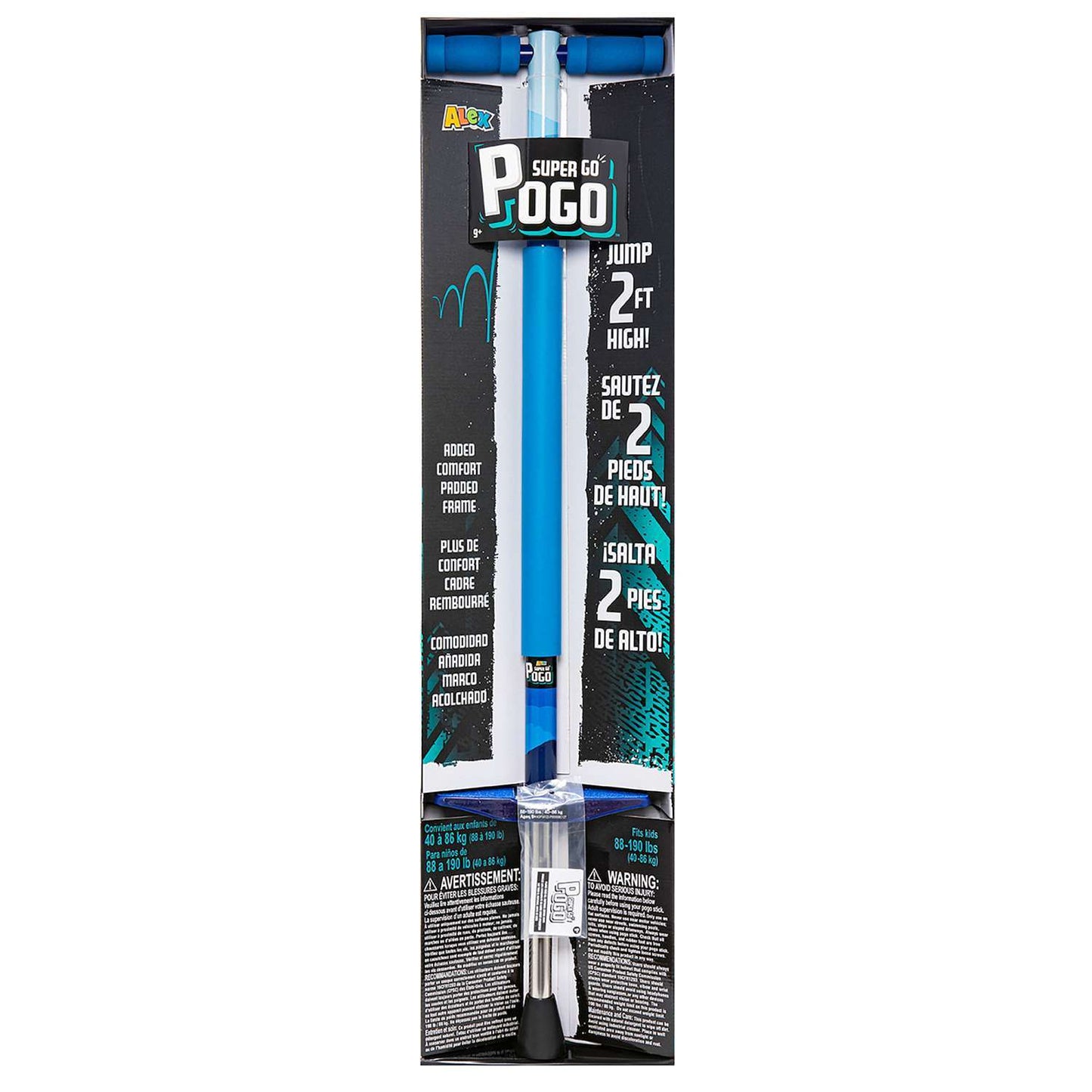 EVEREST ALEX SUPER GO POGO STICK, BLUE *NEW