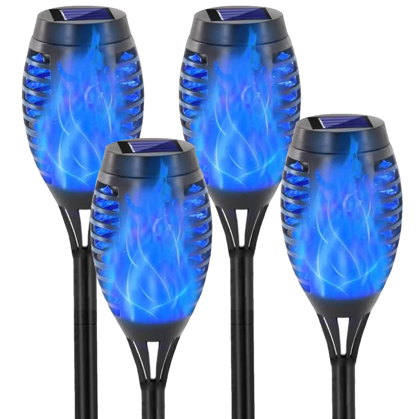 Solar Torch Lights with Flickering Flame Outdoor 12LED Tiki Torch Solar Lights