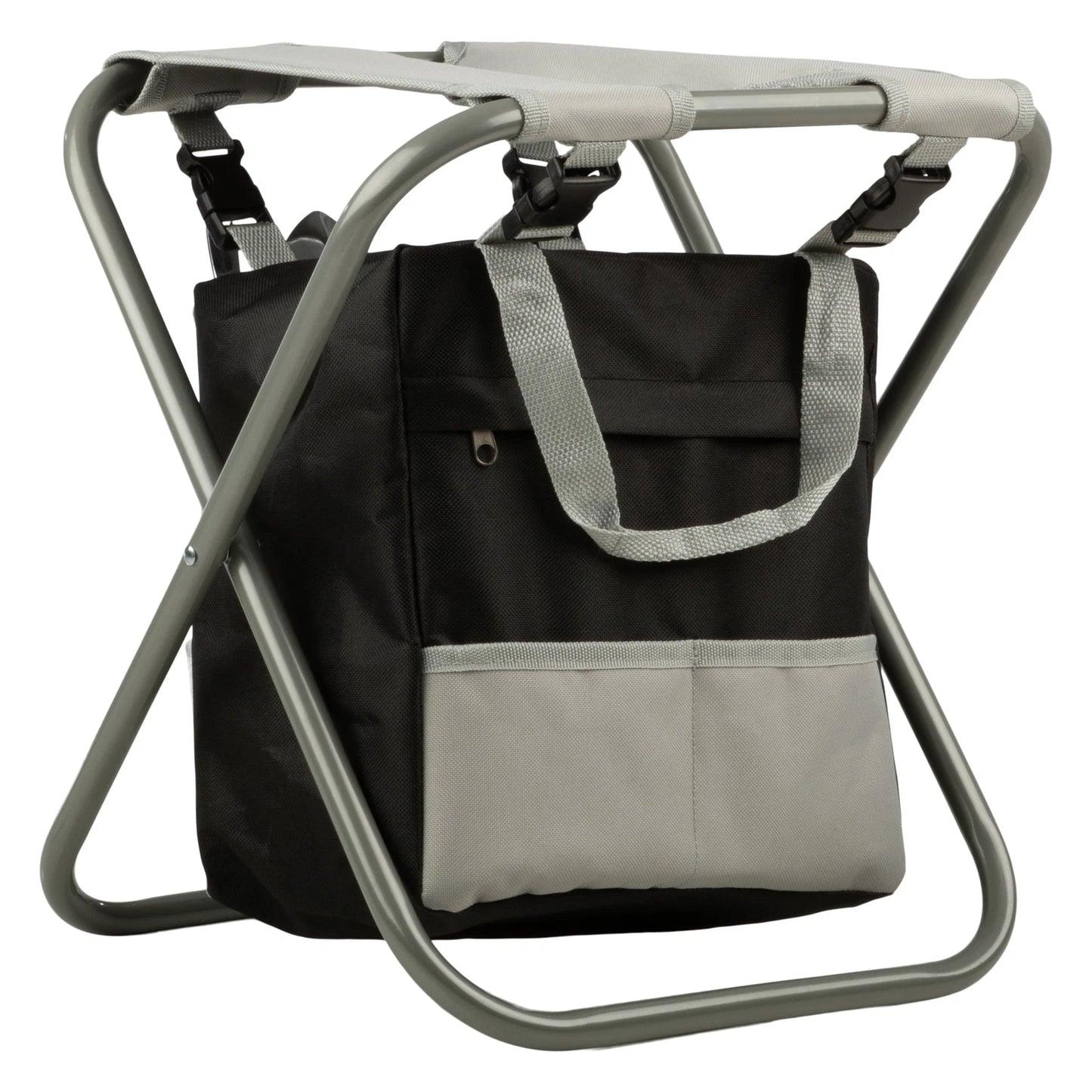 Gardening Tool Set, Garden Stool, and Carry Bag, Gray