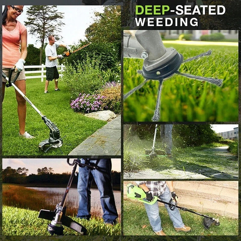 Lawn Mower Steel Wire Grass Trimmer Head Brush Cutter Weed Eater Trimmer Head